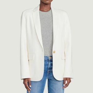 FRAME Ivory Wool Blazer